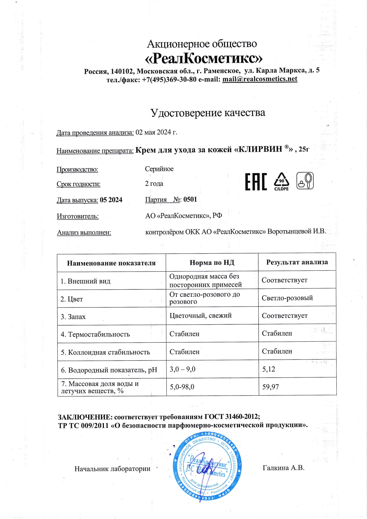 Паспорт №0520240501